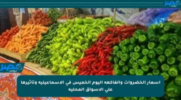 أسعار الخضروات والفاكهة اليوم الخميس في الإسماعيلية وتأثيرها على الأسواق المحلية